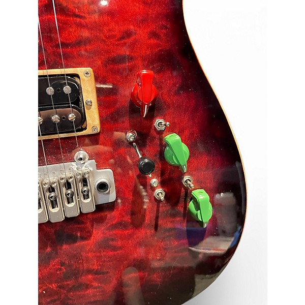 Used Luminous Centerline Custom Crimson Red Burst Solid Body Electric Guitar