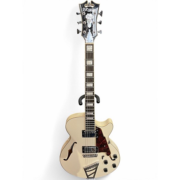 Used D´Angelico Premier Series SS White Hollow Body Electric Guitar,Specials : American Fashion Style Bags On Sale