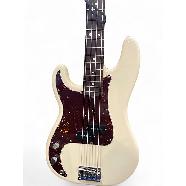 Used Fender American Professional II Precision Bass LH Alpine White Electric Bass Guitar