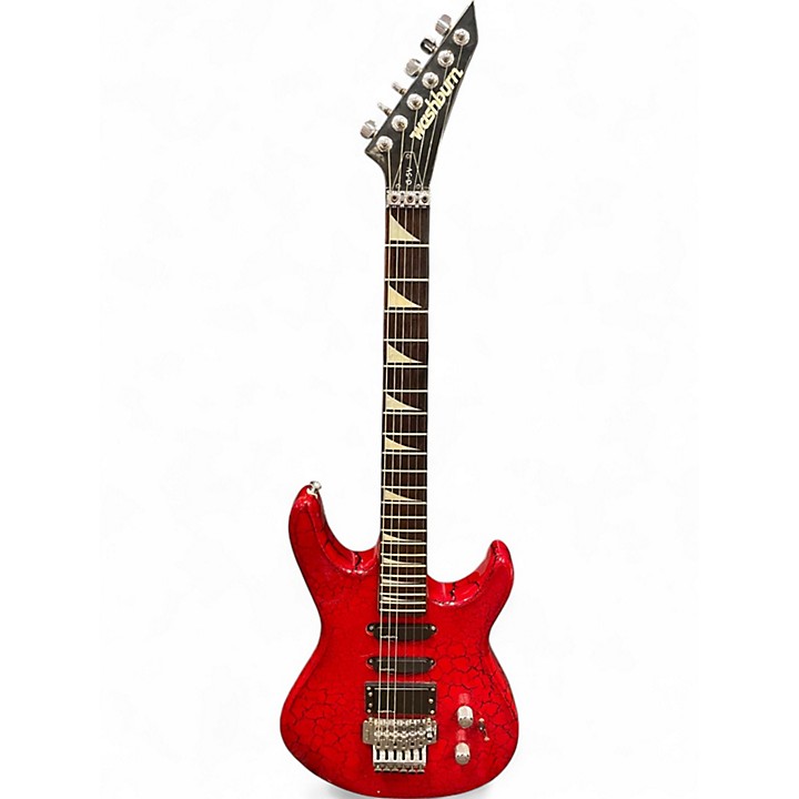 Used Washburn G-5V RED CRACKLE Solid Body Electric Guitar