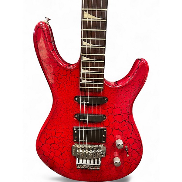 Used Washburn G-5V RED CRACKLE Solid Body Electric Guitar