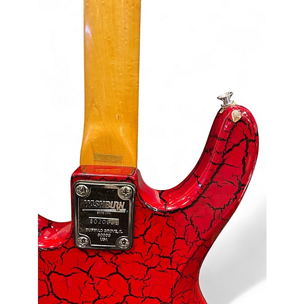 Used Washburn G-5V RED CRACKLE Solid Body Electric Guitar