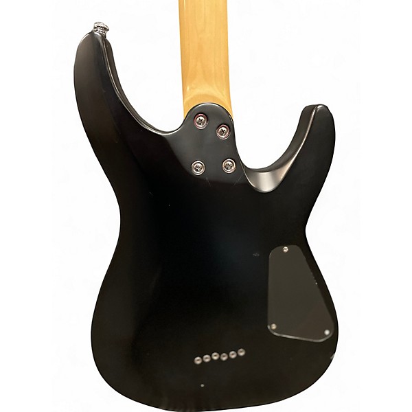 Used Schecter Guitar Research C6 Deluxe Black Solid Body Electric Guitar