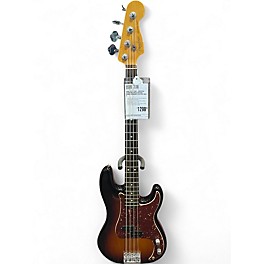 Used 2010 Fender American Standard Precision Bass Brown Sunburst Electric Bass Guitar