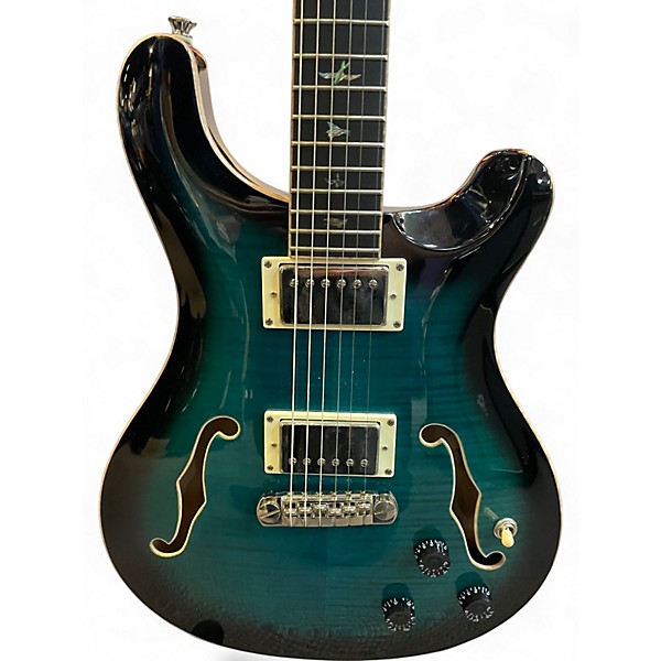 Used PRS SE Hollowbody II Piezo Blue Burst Hollow Body Electric Guitar