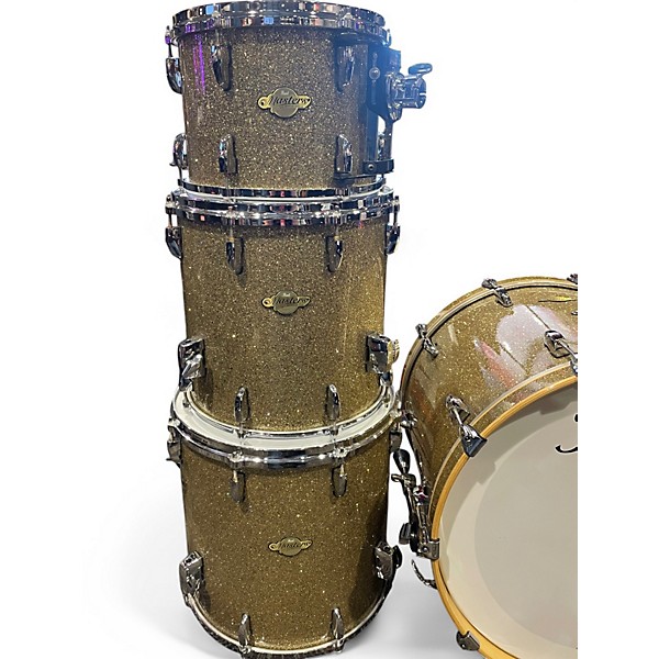 Used Pearl 7 Piece MASTERS ALL MAPLE GRANITE SPARKLE Drum Kit