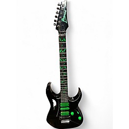 Vintage 1989 Ibanez Jem 777-V Black Solid Body Electric Guitar