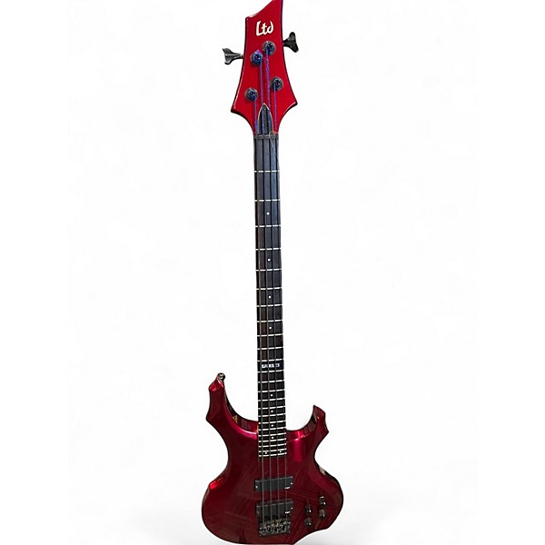 Used ESP LTD F104 Metallic Red Electric Bass Guitar,Specials : American Fashion Style Bags On Sale