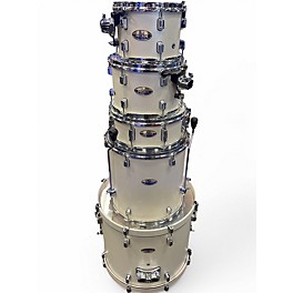 Used Pearl 5 Piece Decade Maple White Satin Pearl Drum Kit