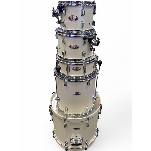 Used Pearl 5 Piece Decade Maple White Satin Pearl Drum Kit,Specials : American Fashion Style Bags On Sale