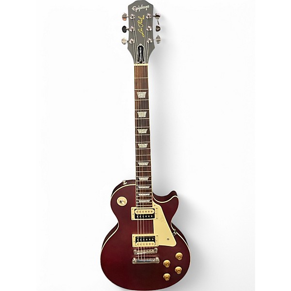 Used Epiphone Les Paul Traditional Pro IV Wine Red Solid Body Electric Guitar