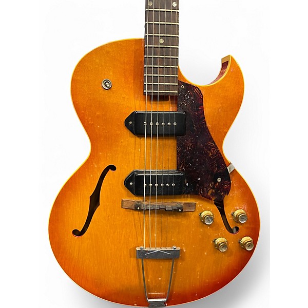 Vintage 1966 Gibson ES-125TDC 2 Color Sunburst Hollow Body Electric Guitar