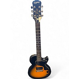 Used Epiphone Les Paul Junior 2 Tone Sunburst Solid Body Electric Guitar