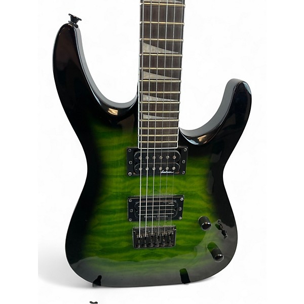 Used Jackson JS32Q DINKY Trans Green Solid Body Electric Guitar