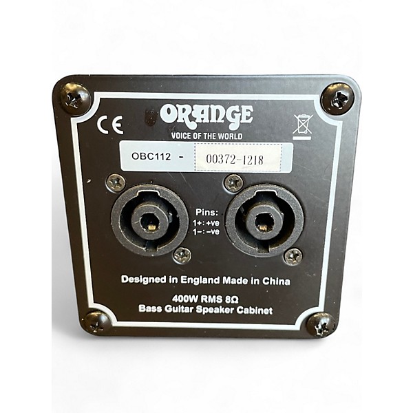 Used Orange Amplifiers OBC112 Bass Cabinet