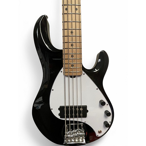 Used Sterling by Music Man STINGRAY 5 Black Electric Bass Guitar