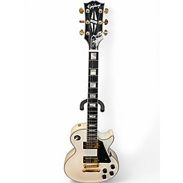 Used Epiphone Inspired by Gibson Les Paul Custom Alpine White Solid Body Electric Guitar
