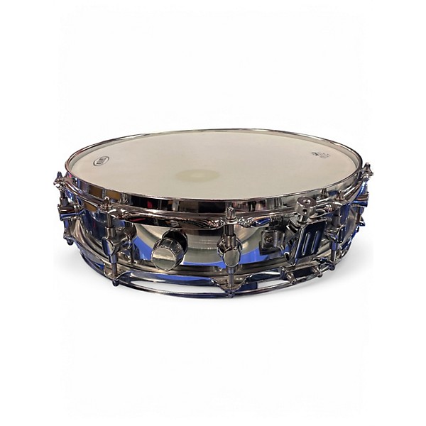 Used Mapex 14X5 Piccolo Steel Snare Silver Drum