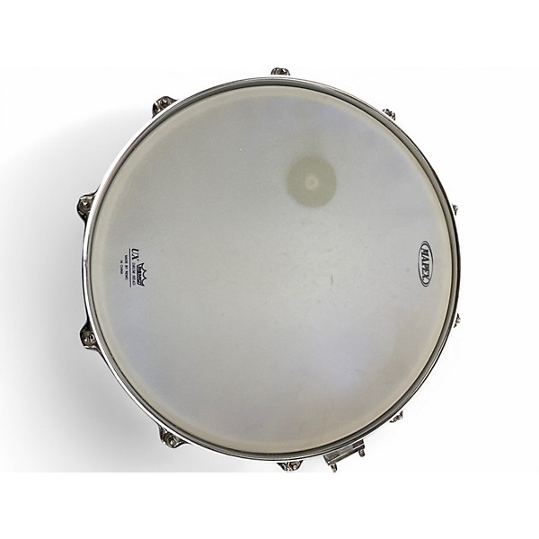 Used Mapex 14X5 Piccolo Steel Snare Silver Drum