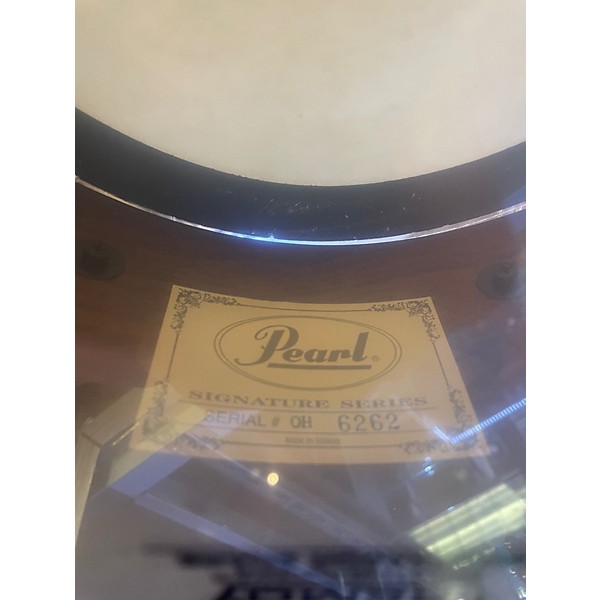 Used Pearl 13X5 Omar Hakim Snare Antique Amber Drum