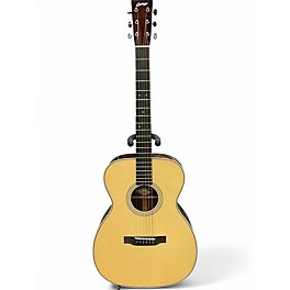 Used Collings OM2H Left Handed Natural Acoustic Guitar