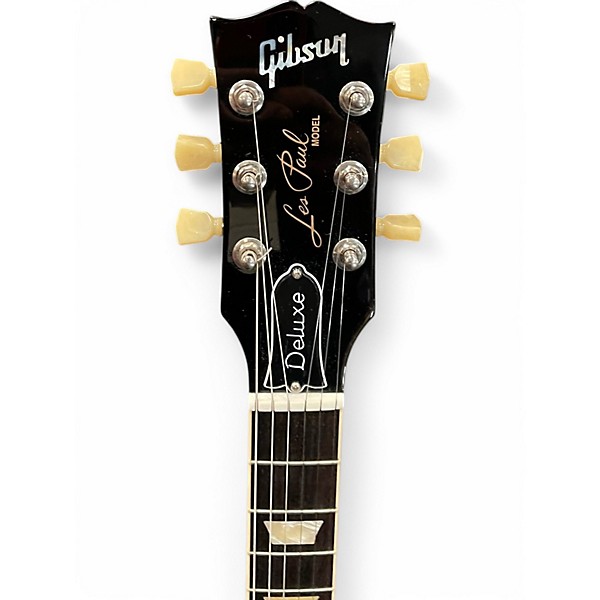 Used Gibson Les Paul Deluxe Gold Top Solid Body Electric Guitar