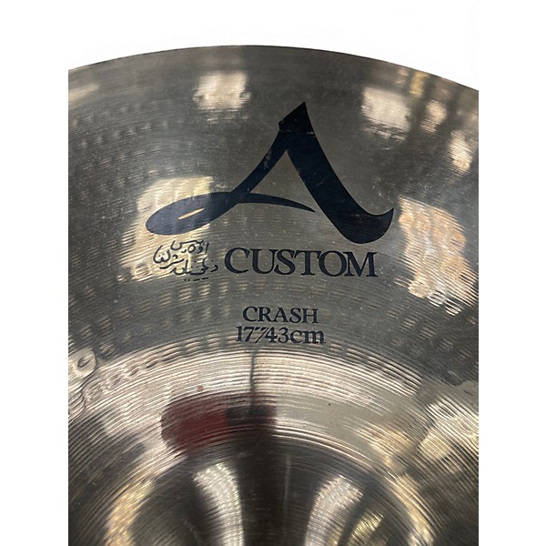 Used Zildjian 17in A Custom Crash Cymbal