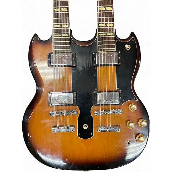 Vintage 1979 Gibson EDS1275 SG Double Neck Vintage Sunburst Solid Body Electric Guitar