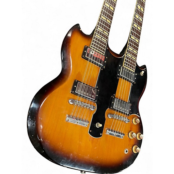 Vintage 1979 Gibson EDS1275 SG Double Neck Vintage Sunburst Solid Body Electric Guitar