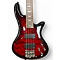 Used Schecter Guitar Research Stiletto Extreme 4 String Black Cherry Electric Bass Guitar