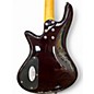 Used Schecter Guitar Research Stiletto Extreme 4 String Black Cherry Electric Bass Guitar