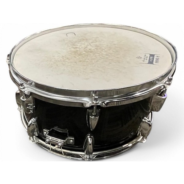 Used Yamaha 6X13 Oak Musashi Snare TRNSPARENT  BLACK Drum