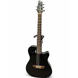 Used 2000s Godin A6 Ultra Black Acoustic Electric Guitar