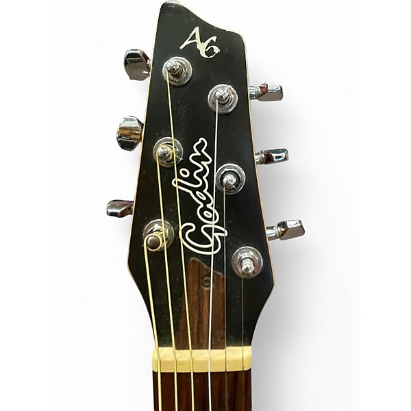 Used 2000s Godin A6 Ultra Black Acoustic Electric Guitar