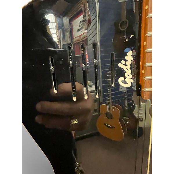 Used 2000s Godin A6 Ultra Black Acoustic Electric Guitar