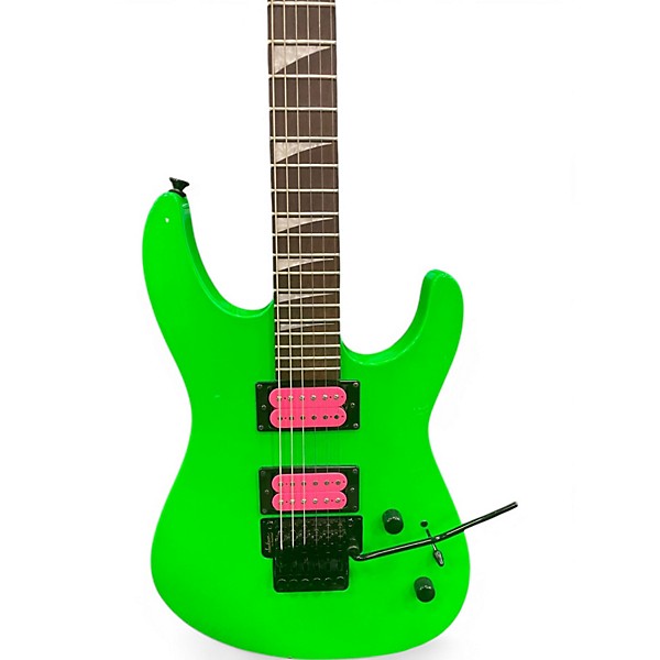Used Jackson DK2XR Neon Green Solid Body Electric Guitar