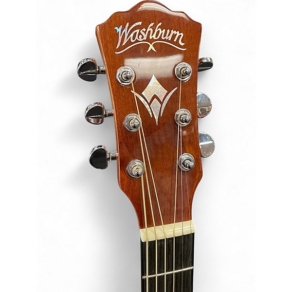 Used Washburn AF5KAU Natural Acoustic Guitar