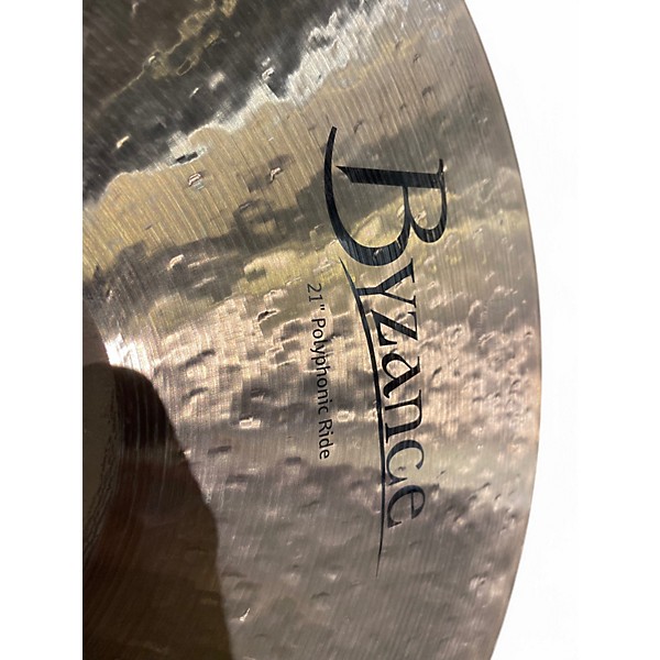 Used MEINL 21in BYZANCE POLPHONIC RIDE Cymbal