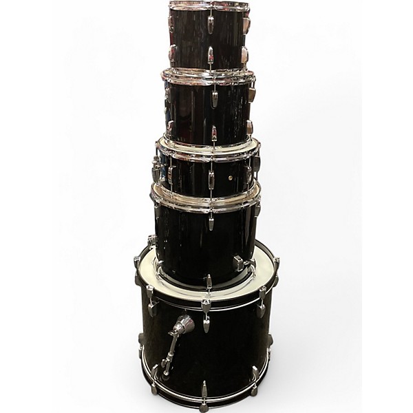 Used Pearl 5 Piece Roadshow Black Drum Kit