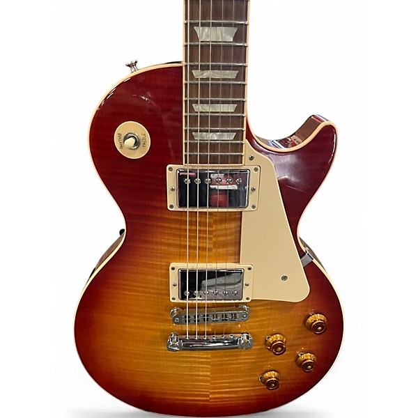 Used 2011 Gibson Les Paul Classic Plus Heritage Cherry Solid Body Electric Guitar