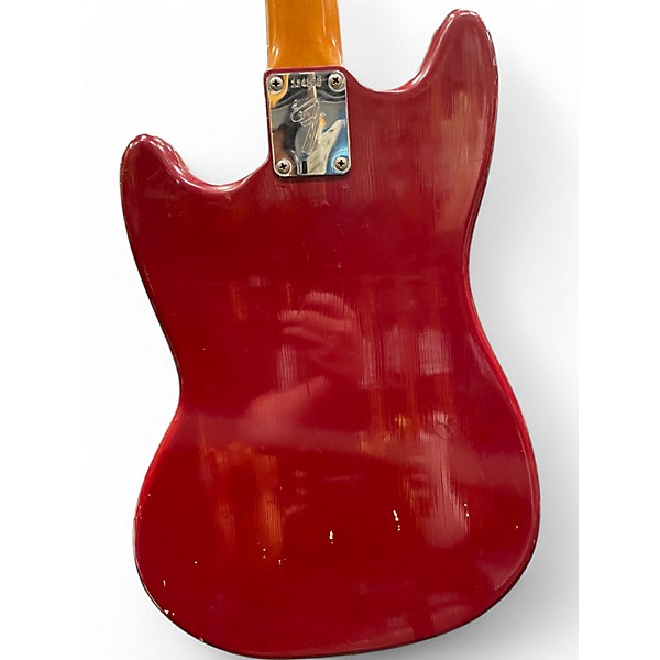 Vintage 1965 Fender Musicmaster 2 Red Solid Body Electric Guitar