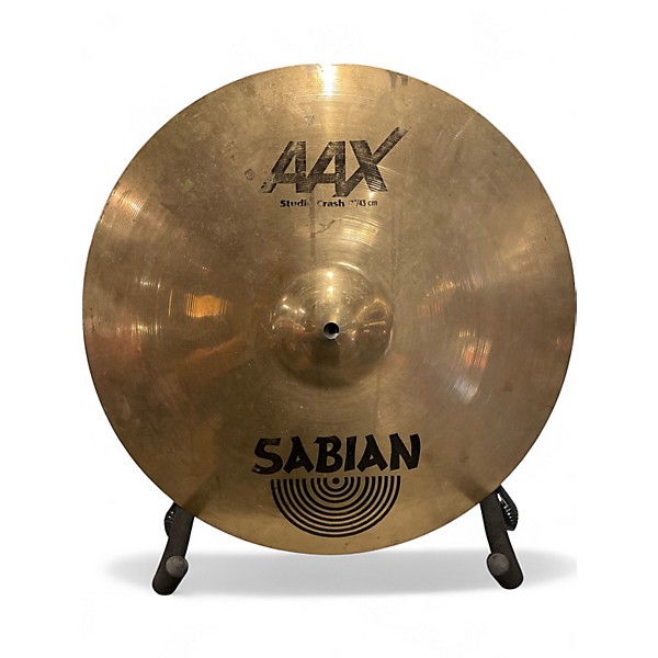 Used SABIAN 17in aax studio crash Cymbal