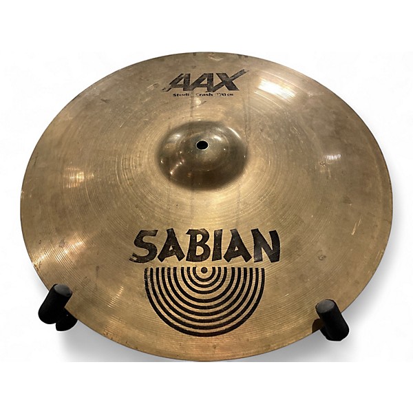 Used SABIAN 17in aax studio crash Cymbal