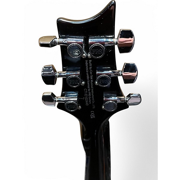 Used PRS SE Custom 24 Black Gold Solid Body Electric Guitar