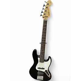 Used Squier Affinity Jazz Bass V 5 String Black Electric Bass Guitar