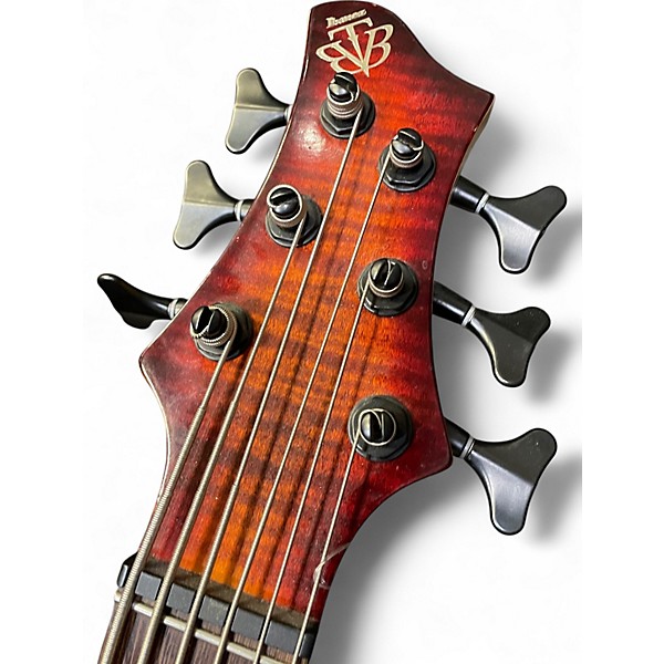 Used Ibanez BTB20TH6 Crimson Red Trans Electric Bass Guitar
