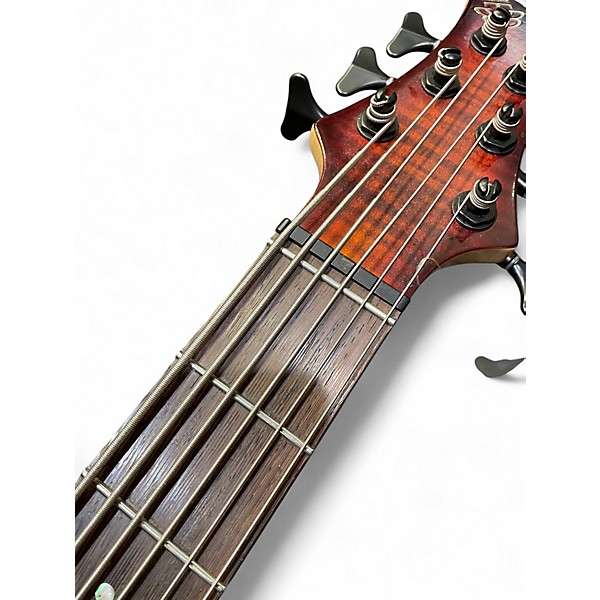 Used Ibanez BTB20TH6 Crimson Red Trans Electric Bass Guitar