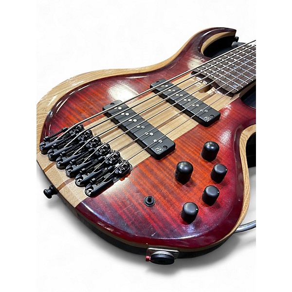 Used Ibanez BTB20TH6 Crimson Red Trans Electric Bass Guitar