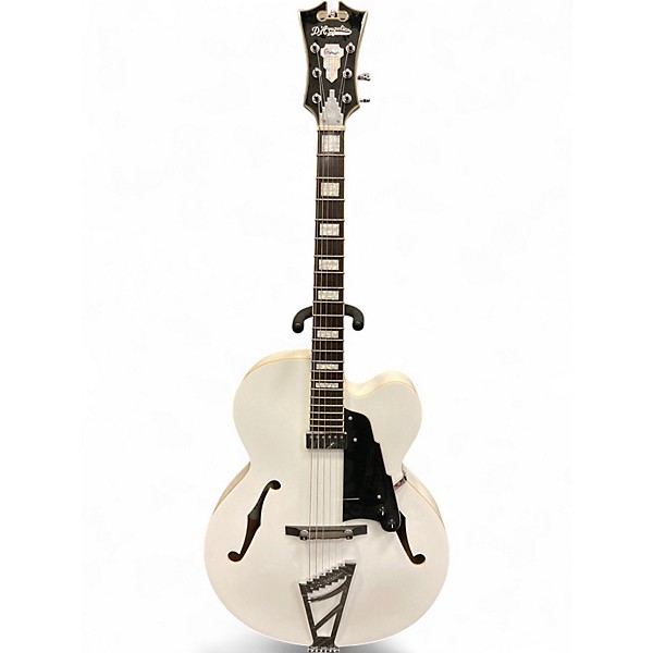 Used D´Angelico EXL-1 White Hollow Body Electric Guitar,Specials : American Fashion Style Bags On Sale