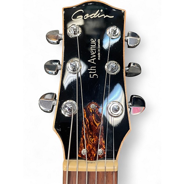 Used Godin 5th Avenue Kingpin II cognac burst Hollow Body Electric Guitar